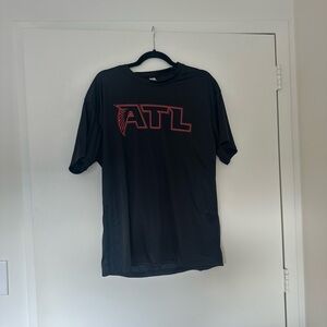 Atlanta Falcons ATL Sponsored by Public Black T-Shirt